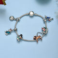 christmas bracelet for women, niche design, minimalist style, snowman, reindeer, santa claus pendant jewelry wholesale