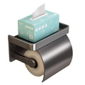 Bathroom tissue box space aluminum wall-mounted punch-free tissue holder bathroom toilet placement bathroom roll holder