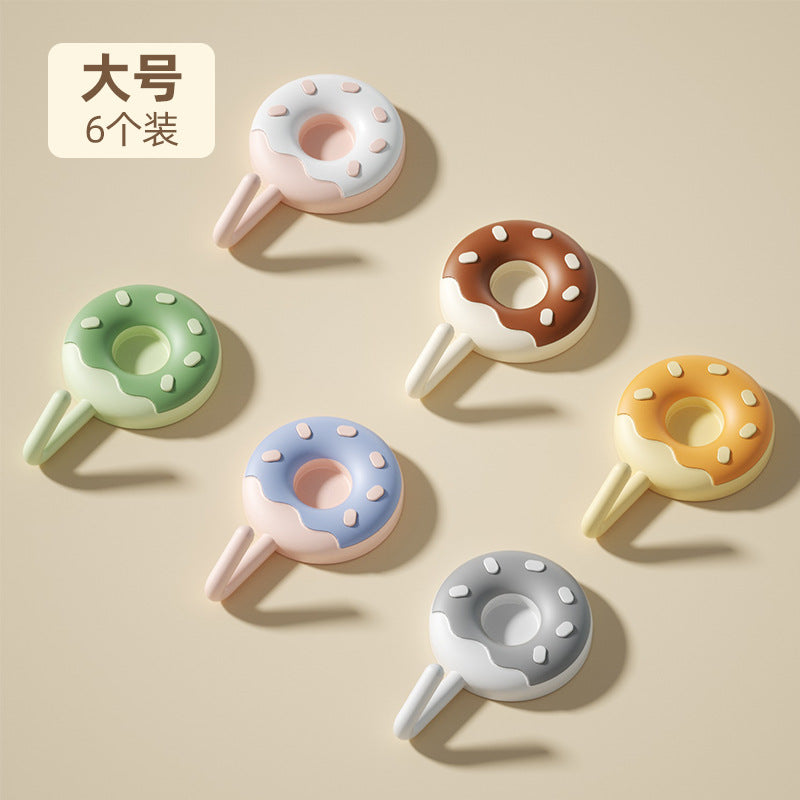 Hook without drilling, strong load-bearing kitchen and bathroom wall, traceless adhesive hook, entry door rear hanging sundries hook
