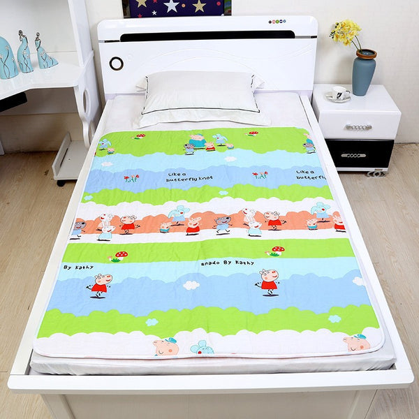 Waterproof washable baby urine pad oversized children adult baby pure cotton breathable mattress summer leak-proof aunt pad