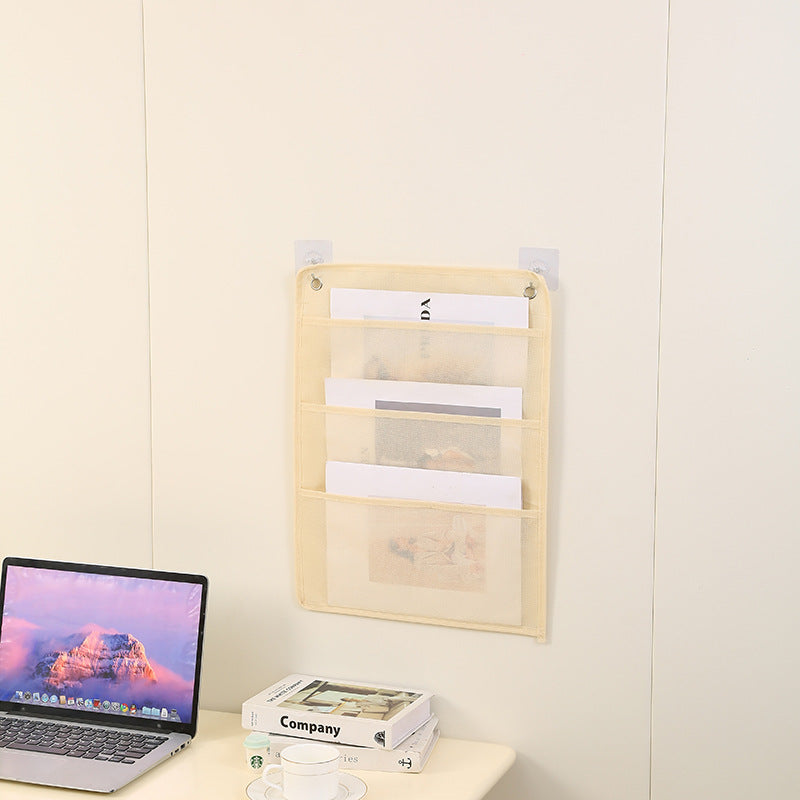 Office Stationery Magazine Storage Bag File Bag Classroom Student Books Hanging Book Bag Large Capacity Storage Hanging Bag