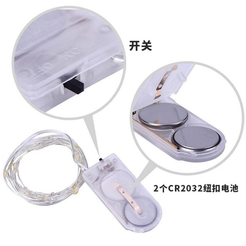 LED copper wire light waterproof small lantern flashing light string light rose bouquet decorative light gift box decorative lantern