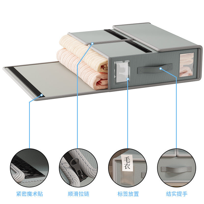 Hot-selling Oxford cloth, bed sheet storage box, fabric clothing four-piece storage box, wardrobe quilt cover, blanket storage and finishing