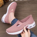 Exportplus sizespringnew arrival flying mesh shoes women's slip-on thick sole breathable casual shoes soft bottom cushion shoes women