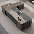Saint li office desk - luxe executive office set: modern minimalist manager desk and chair combination - cross-border e-commerce