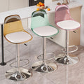 Accessible luxury scandinavian bar chair modern casual bar swivel chair for home adjustable chair front desk bar stool back chair