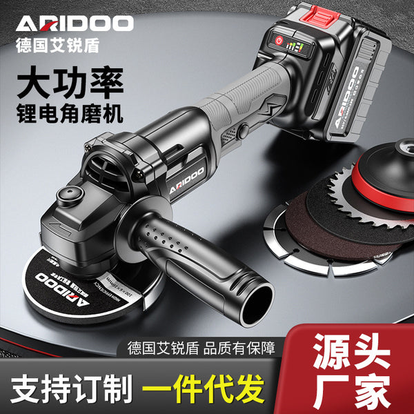 Strictly selected brushless lithium battery angle grinder wireless charging grinder household multi-functional cutting machine polishing hand grinder