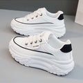 Thick solewhite shoes women's spring autum2025super popular easiest for match sports casual women's shoes petites heightened sneakers women