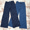 New arrival women's hot diamond flower jeansstraight-legloose pants wholesaleboyfriend style jeans