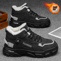 Men's winter fleece-lined thickened warm high-top cotton shoes 2025 new style athletic work safety martin boots