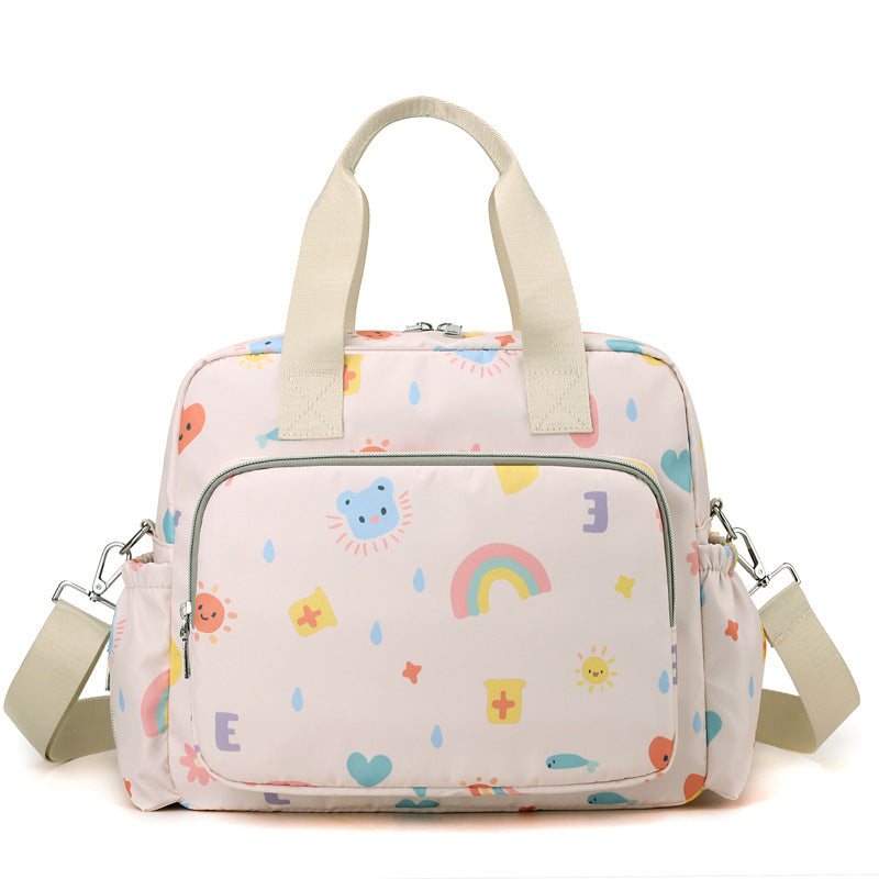 Large capacity maternity bag fashionable portable mommy bag travel storage shoulder handbag backpack multifunctional baby bag