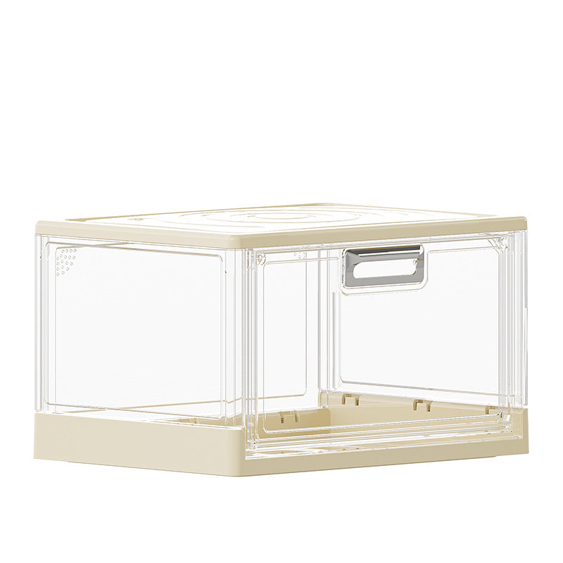 Customized Internet celebrity transparent sneakers storage display box disinfection sterilization deodorization shoe box household thickened flip shoe cabinet