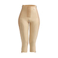 Post-liposuction thigh shaping pants, leg ring suction shaping leg pants, fully open zippers on both sides, three-quarter corset pants
