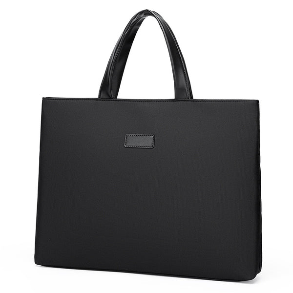Printable logo new men's handheld briefcase business commute 14-inch computer bag business trip document bag wholesale