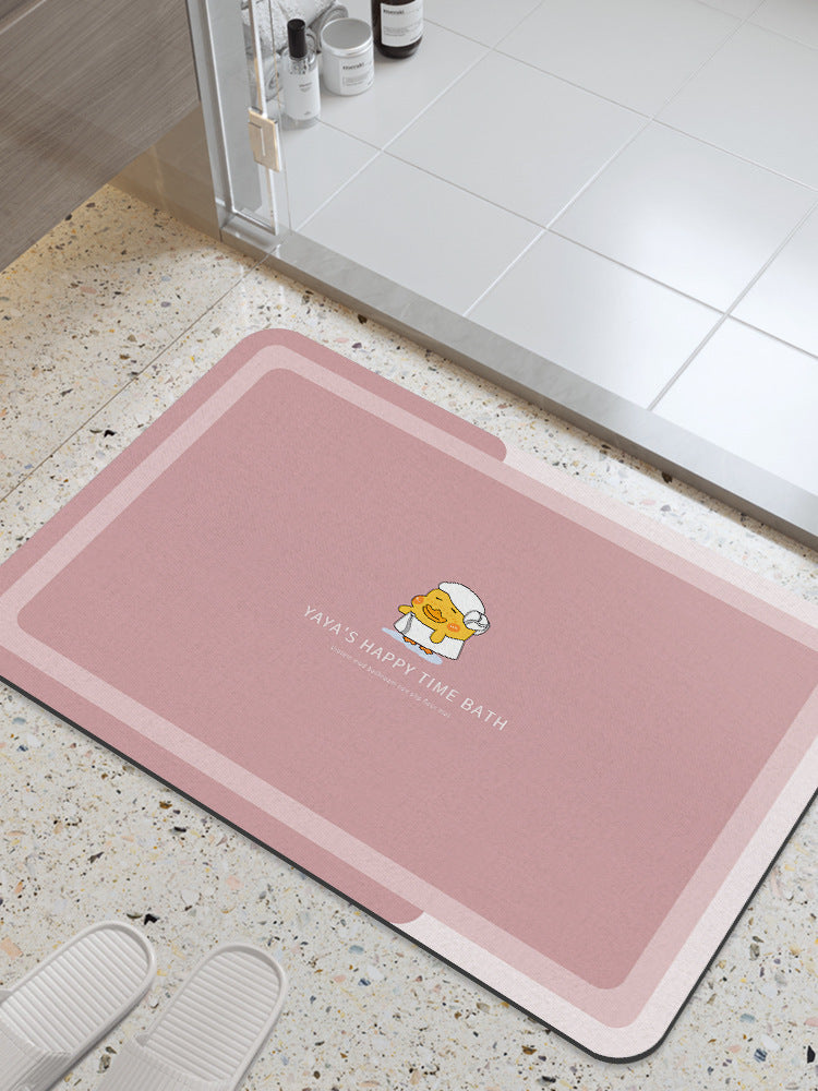 Distribute diatom mud absorbent mat bathroom floor mat toilet bathroom door step foot bath non-slipfor home