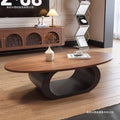Second-hand style coffee table accessible luxury walnut solid wood coffee table living room oval normcore coffee table table rental house