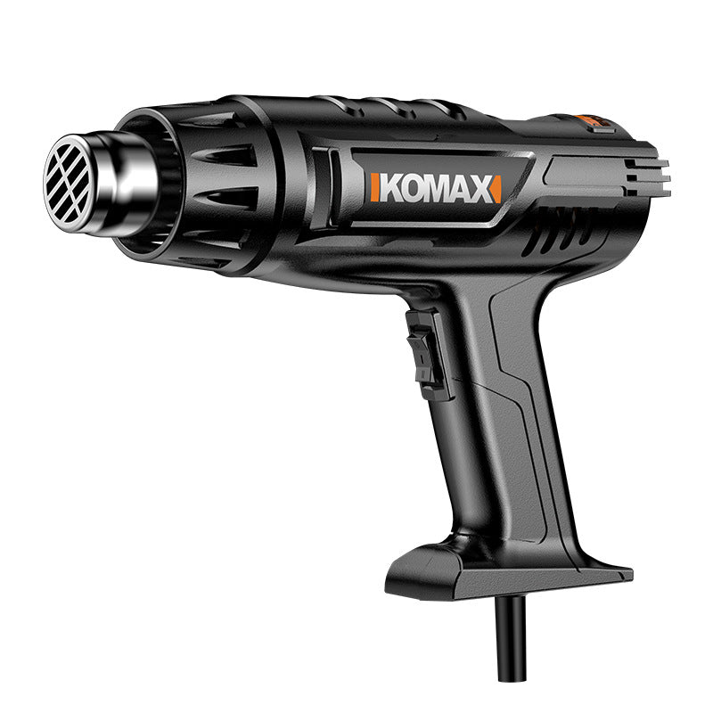 Digital display hot air gun - high temperature, compact, for film application, seam finishing, portable, high-power, industrial-grade heat shrink film blower/baking gun