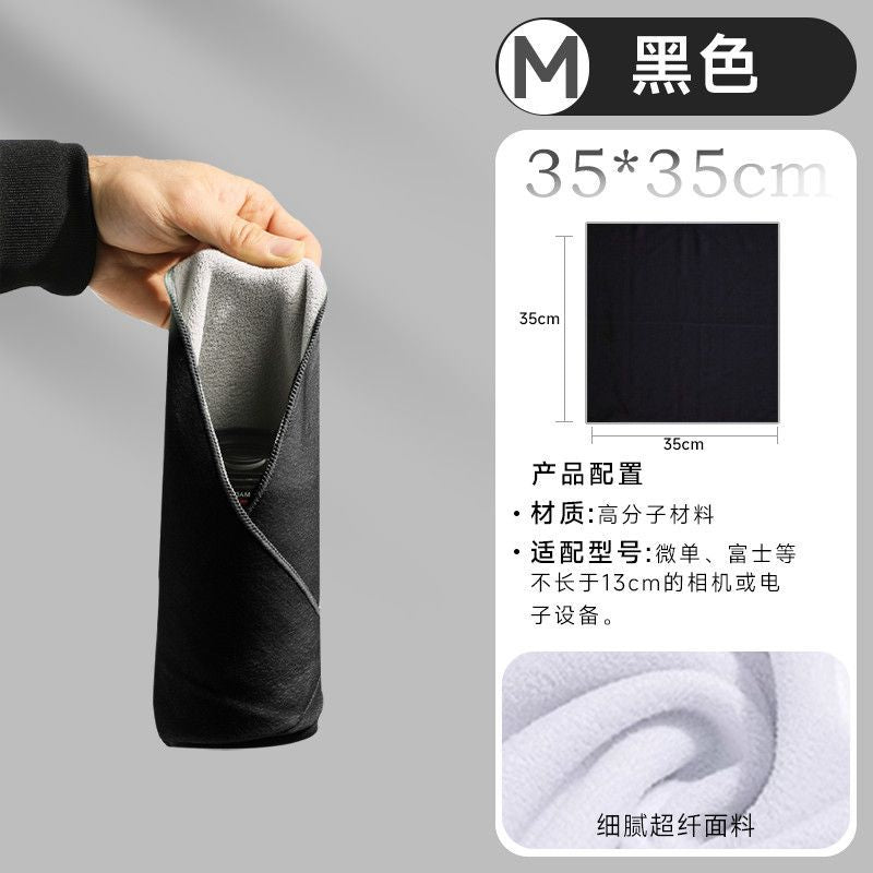 Camera patch cloth magic cloth lens bag 100% off storage cloth self-adhesive storage bag liner cloth mirrorless protective cover bag