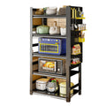 Kitchen storage rack floor-standing multi-layer for home shelf multi-functional for home microwave oven storage rack storage cabinet
