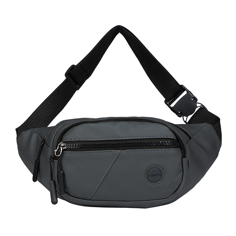 New men's fanny pack outdoor shoulder messenger bag change mobile phone fanny pack multi-pocket business go out breast bag wholesale