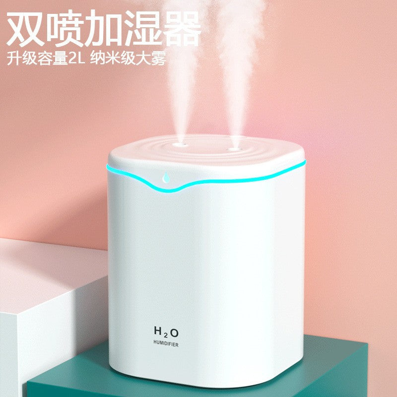 large capacity transparent humidifier with digital display, night light, quiet operation, hydration, gift for office, pregnant women, and baby bedroom