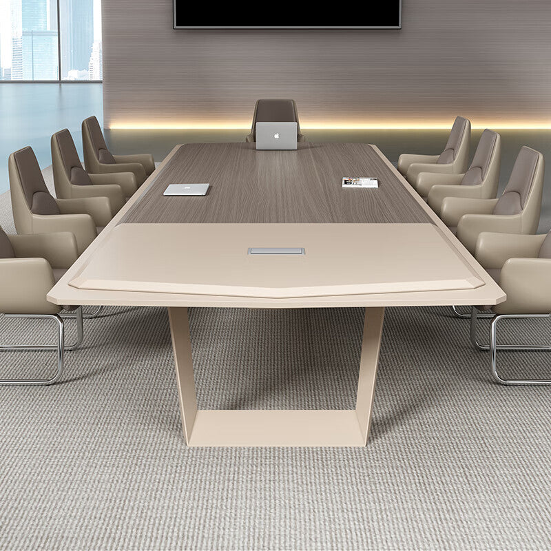 Saint li painted conference table long table large office bench table and chair combination negotiation reception