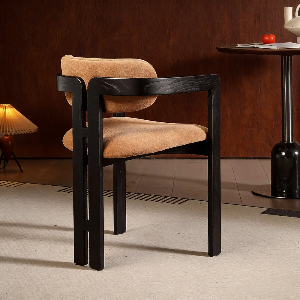 Italian light luxury solid wood dining chair hotel negotiation chair back tea chair makeup stool casualfor home study desk chair