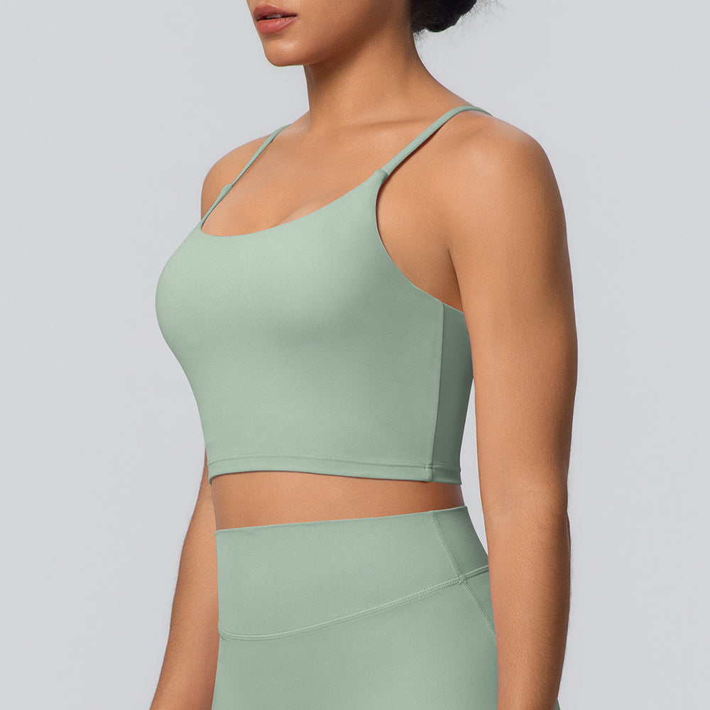 New cloud-feel yoga top women's sports bra tank top - beautiful back, quick-dry vest, outdoor running fitness bra