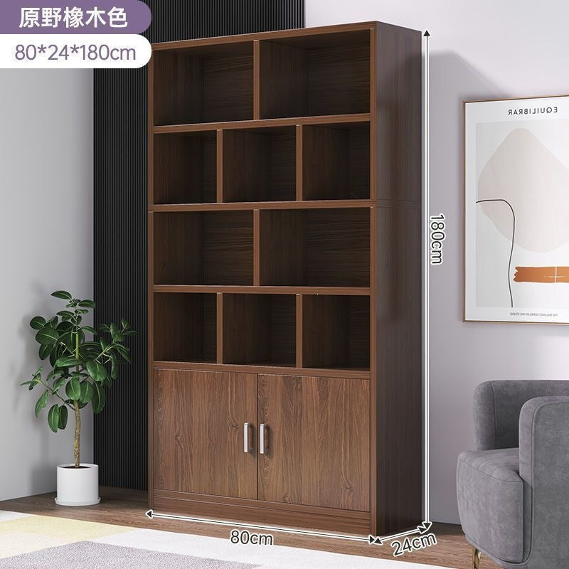 Bookshelf floor-standing storage rack living room for home wall-mounted storage cabinet storage cabinet office filing cabinet simple bookcase