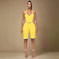 J25st089 european and american style cross-border women's spring and summer halter neck tie tube top backless bow pants solid color suit