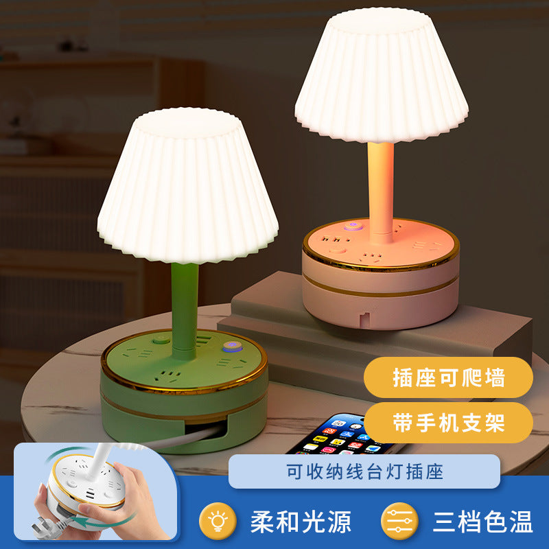 Master bedroom table lamp bedside lamp modern decorative atmosphere night light baby feeding eye protection soft light sleep usb socket