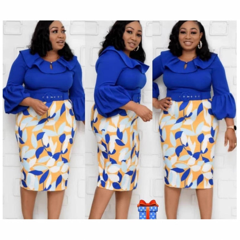 Hot-selling printed dresses for us and european export, perfect for everyday wear and commuting. available on , , , and in plus sizes for the african market