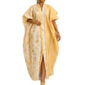 New party african dress gown - color block jacquard satin design robe bubudress