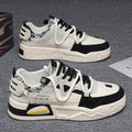 Men's 2025 new winter breathable mesh casual white sneakers - student, niche, original design, versatile, trendy athletic shoes