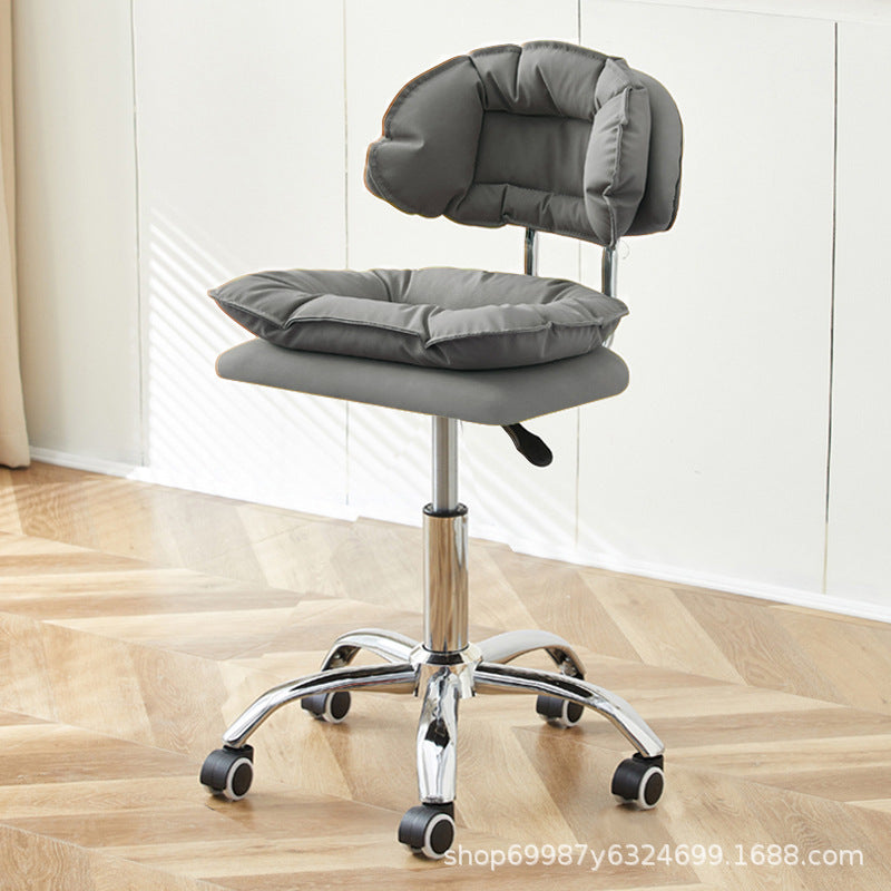 Beauty Chair Nail Art Eyelash Stool Barber Shop Backrest Lifting Chair Household Girls Bedroom Dressing Stool