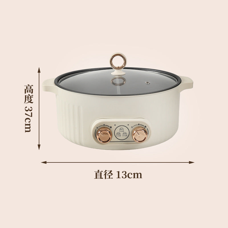 Yuanyang electric hot pot for homemultifunctional electric yuanyang pot hot pot all-in-one pot 7 liters non-stick pot dual control electric cooking pot