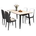 Rock slab dining table and chair combination for home commercial rental small apartment matte bright thickened modern casualaccessible luxury