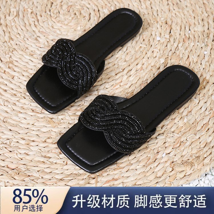 summer new arrival: plus-size women's flat slippers for cross-border e-commerce. available in sizes 35-43. wholesale options available. dropshipping to  and