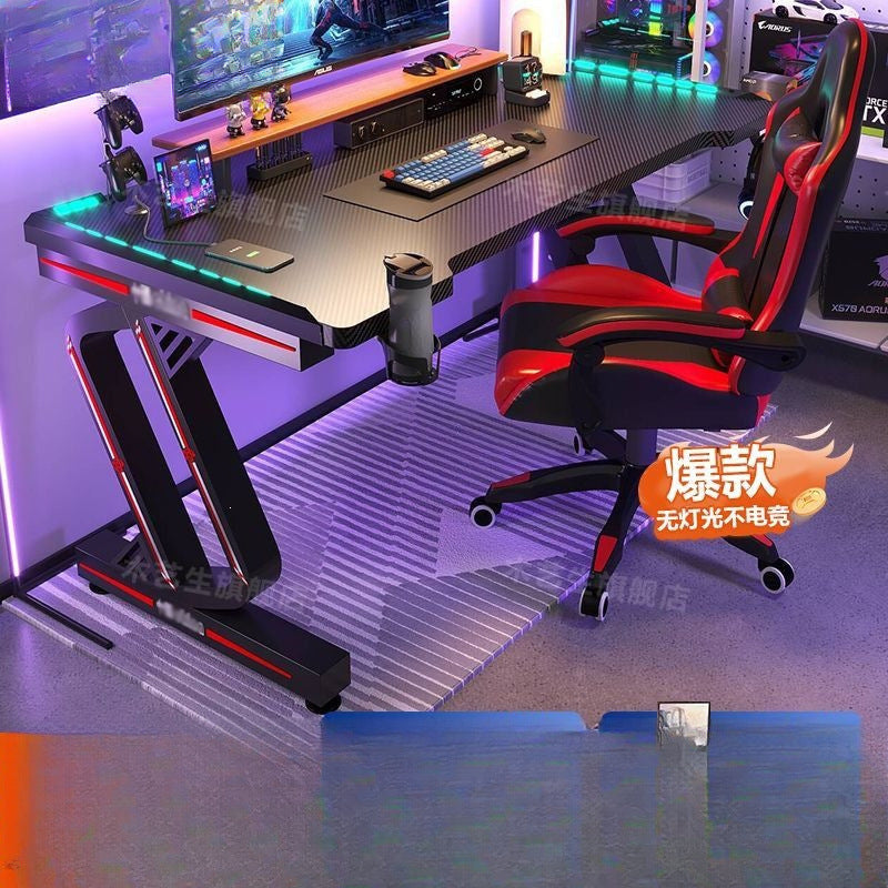 Computer desk desktop home electronic competition table office desk chair carbon fiber desk competition table student bedroom game table