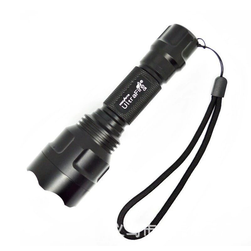 Wholesale C8 five-speed variable light aluminum alloy strong light LED flashlight household night lighting, high-power flashlight