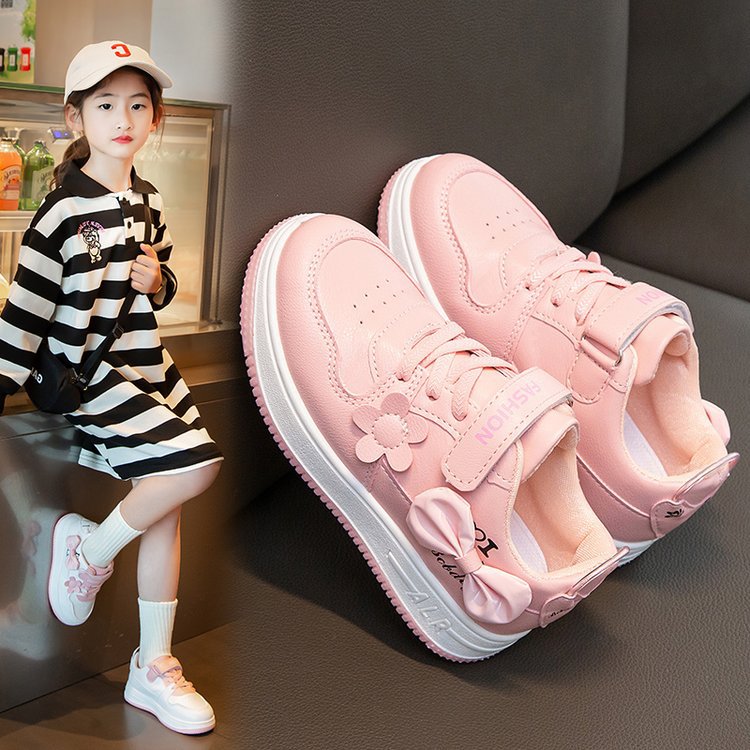 现货儿童鞋2023春季新款女童休闲鞋时尚公主鞋百搭女孩儿板鞋