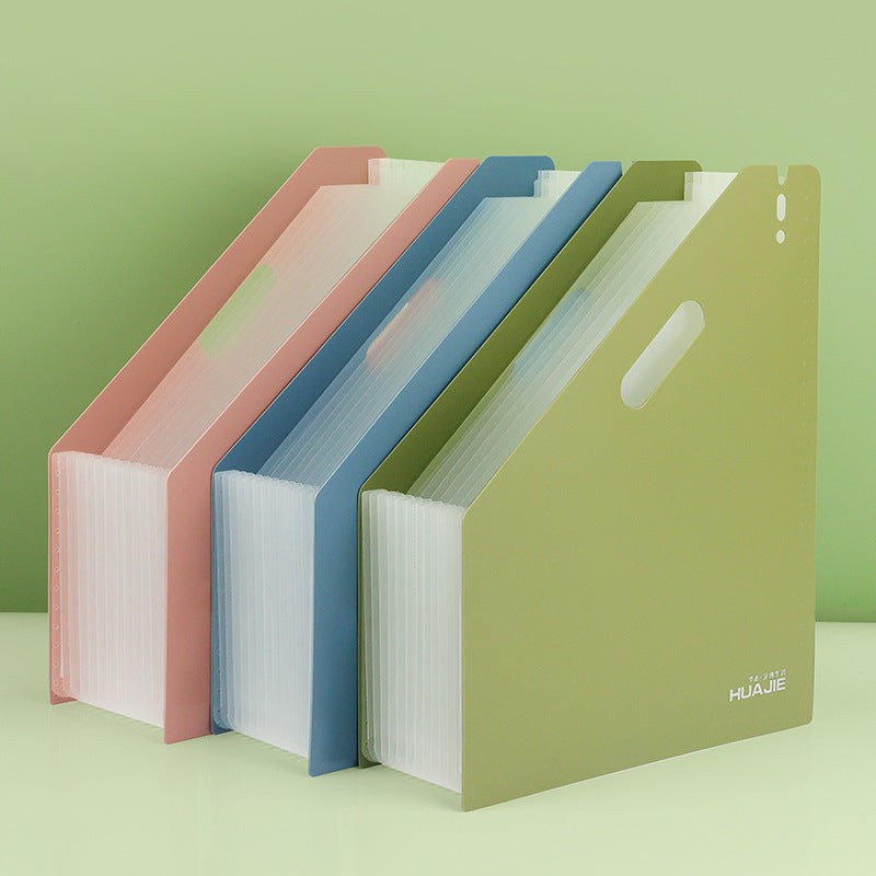 Huajie organ bag vertical multi-layer insert folder classification storage box finishing bag test paper high school student paper
