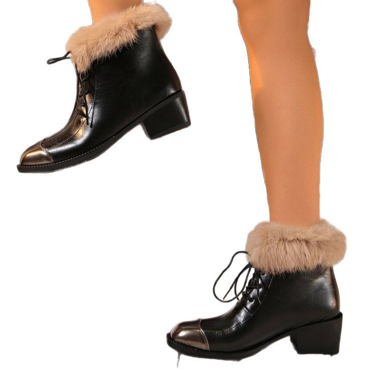 fall/winter new arrivals: plus-size fleece-lined leather boots for women, sizes 36-43. wholesale available. dropshipping to  and