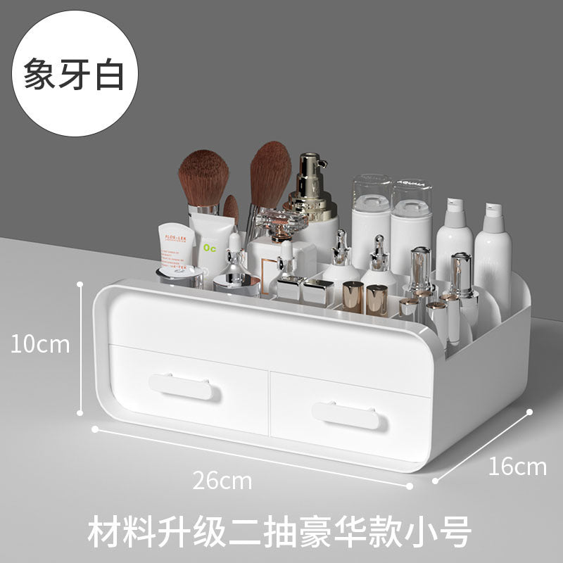 Ouxin drawer vanity case dormitory finishing plastic shelf cosmetics skin care dresser desktop storage box