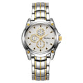 Women's white gold and white face