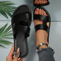 summer new arrival: plus-size women's flat slippers for cross-border e-commerce. available in sizes 36-43. wholesale options available. dropshipping to  and