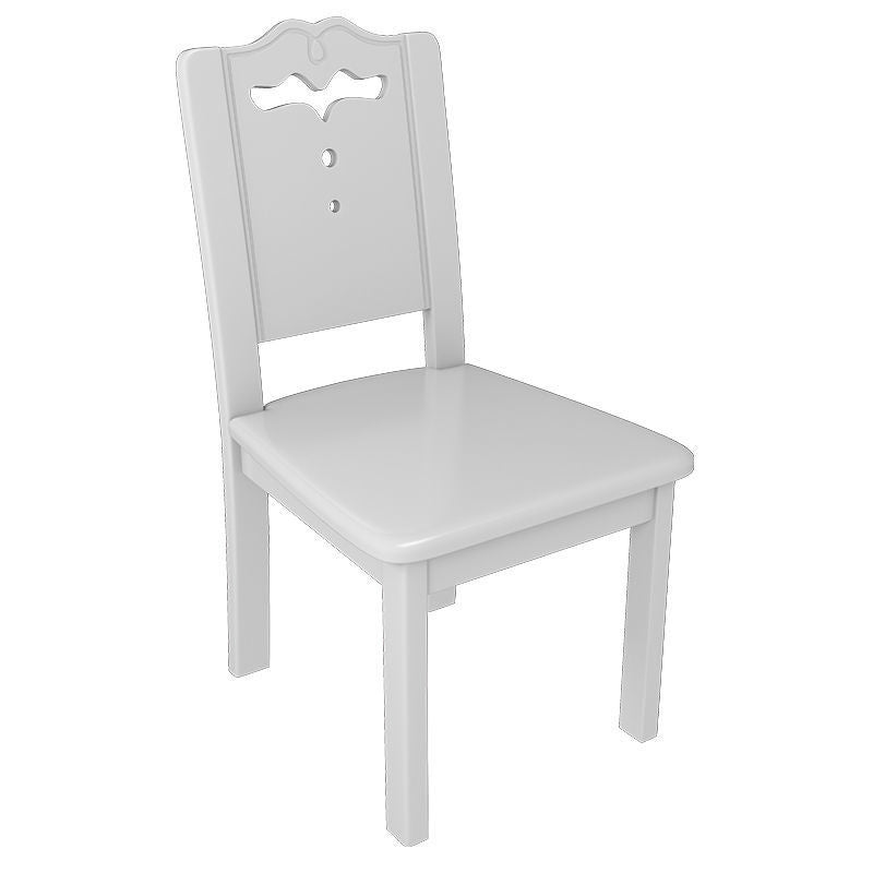 Solid wood chair durable chair dining chair for home rental house casualmahjong stool hotel black and white restaurant dining table and chairs