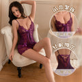 Night fragrance sexy intimates pajamas women's suitsexy transparent lace uniform temptation role play see-through outfit