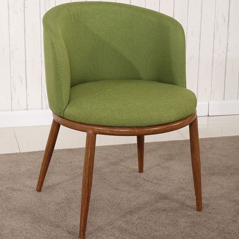 Scandinavian modern casual imitation solid wood negotiation table and chair combination small apartment balcony creative casual milk tea shop chair