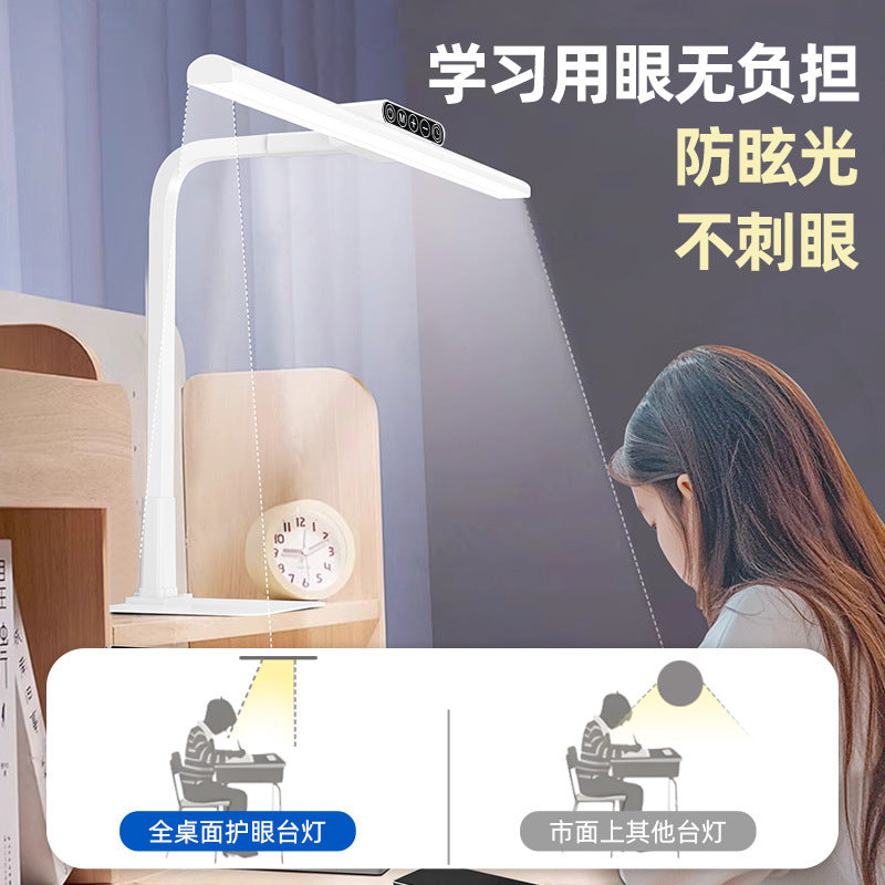 Aa national standard desk lamp - eye protection study lamp for students and children - full spectrum desktop light for reading, writing, and homework